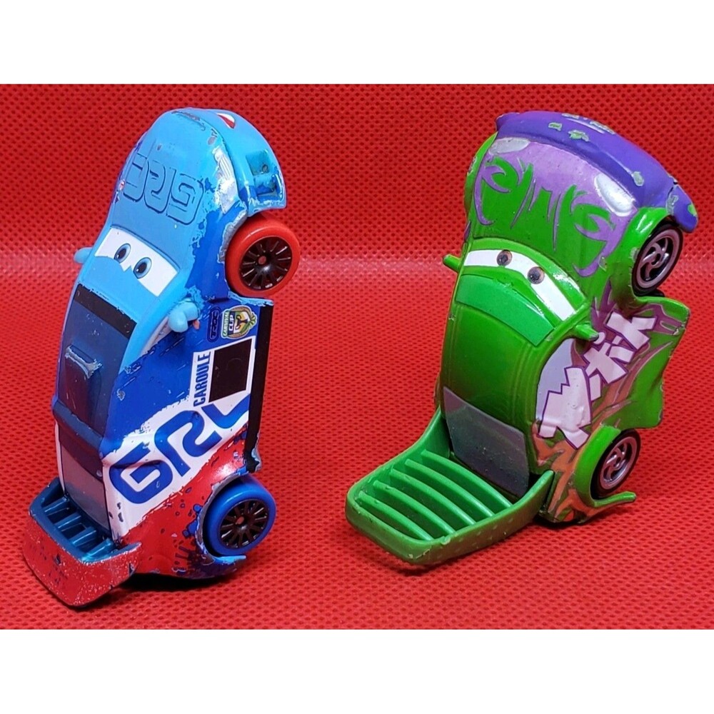 Disney/Pixar/Mattel/Die cast/Cars/Carnival Cup Raoul CaRoule Chaser and Wingo...